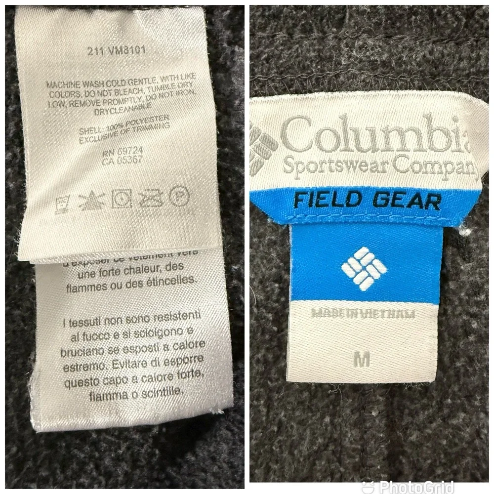 Columbia Field Gear Gray Pyramid Peak Pants Mens Medium Outdoor‎ Pull On Fleece